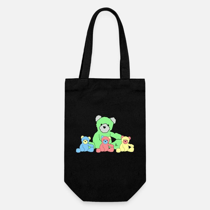 Teddy - Geschenkbeutel für Flaschen - Schwarz