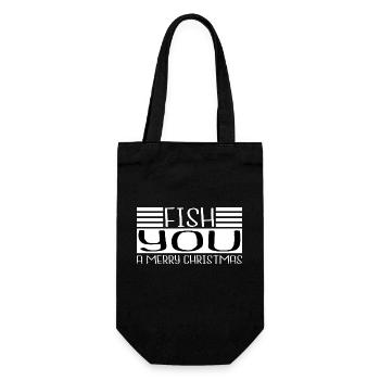 Sous le sapin Cadeaux de Noël blagues - Sac à bouteille - noir - Devant
