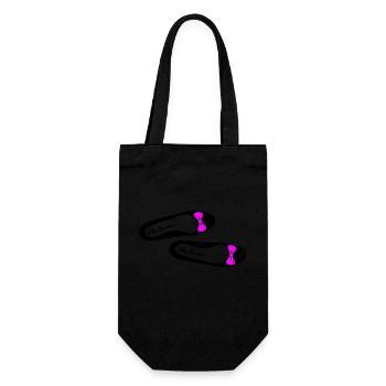 Ballerina 2 - Geschenkbeutel für Flaschen - Schwarz - Vorne