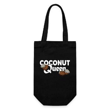 Wild Bushcraft Survival Jungel "Coconut-Queen" - Geschenkbeutel für Flaschen - Schwarz - Vorne