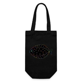 Poisson - Sac à bouteille - noir - Devant