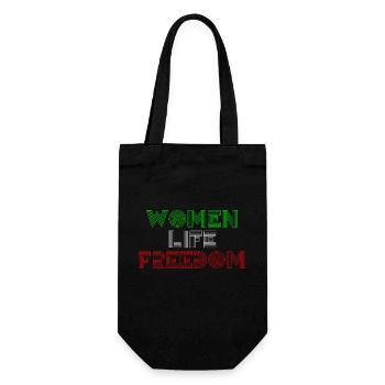 Women Life Freedom - Cute Iranian Women - Gift Bag for Bottles - black - Front