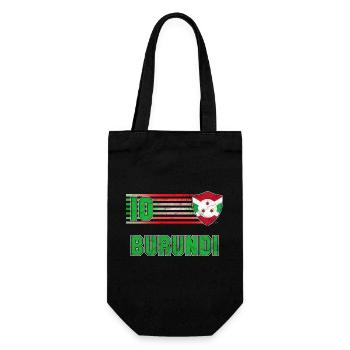 Burundi Fußball Mannschaft - Geschenkbeutel für Flaschen - Schwarz - Vorne