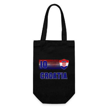 Kroatien Fußball Mannschaft - Geschenkbeutel für Flaschen - Schwarz - Vorne
