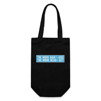 I get more head - Geschenkbeutel für Flaschen - Schwarz - Vorne
