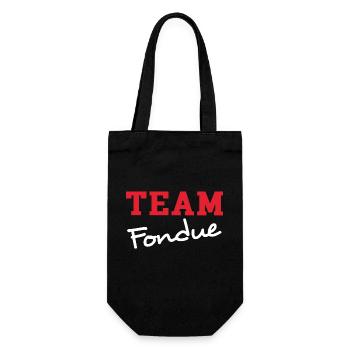 Team fondue au fromage Suisse - Sac à bouteille - noir - Devant