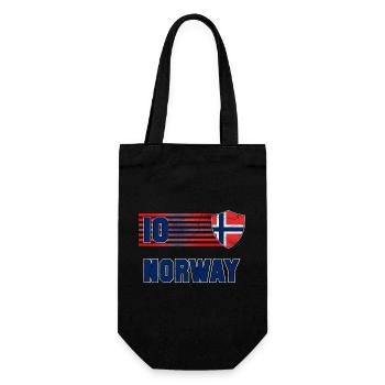 Norwegen Fußball Mannschaft - Geschenkbeutel für Flaschen - Schwarz - Vorne