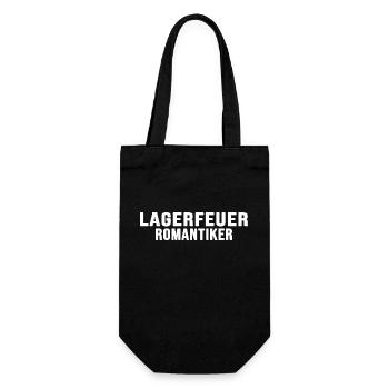 Lagerfeuer-Romantiker wild Bushcraft survival - Geschenkbeutel für Flaschen - Schwarz - Vorne
