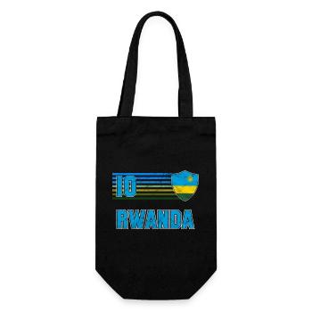 Ruanda Fußball Mannschaft - Geschenkbeutel für Flaschen - Schwarz - Vorne