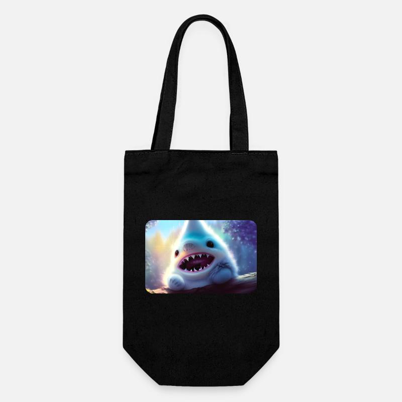 Furry Shark - Geschenkbeutel für Flaschen - Schwarz
