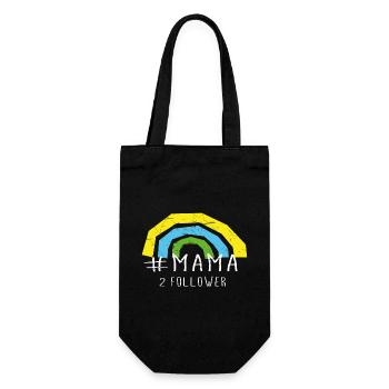 Maman, 2 followers, jumeaux, maman 2 fois - Sac à bouteille - noir - Devant
