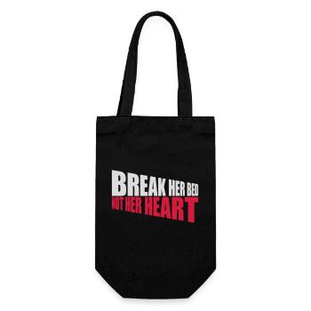 break her bed quote - Gift Bag for Bottles - black - Front