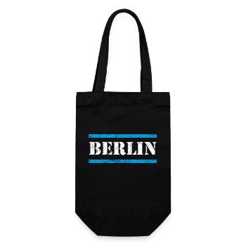 Berlin Vintage - Geschenkbeutel für Flaschen - Schwarz - Vorne