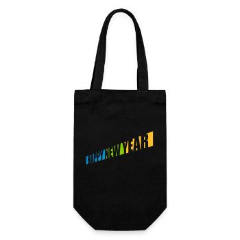 Citation Bonne année - Sac à bouteille - noir - Devant