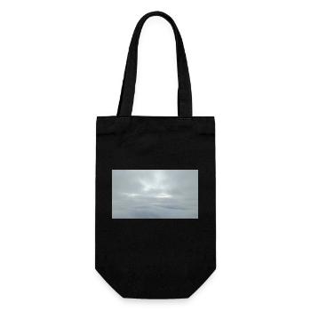 In den Wolken - Geschenkbeutel für Flaschen - Schwarz - Vorne