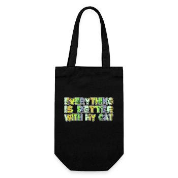 avogato drôle dictons chaton guenon blagues animaux - Sac à bouteille - noir - Devant