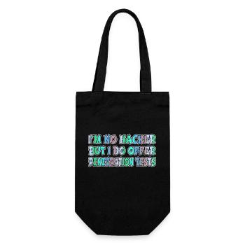 anonymous expect us ethical birthday present idea - Geschenkbeutel für Flaschen - Schwarz - Vorne