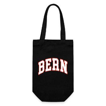 Bern - Geschenkbeutel für Flaschen - Schwarz - Vorne