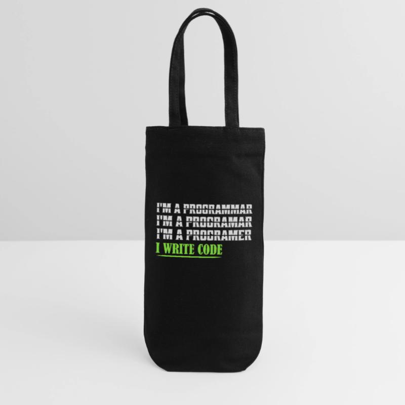 Je suis un programmar ........ J’écris du code logiciel de codage Sac à bouteille