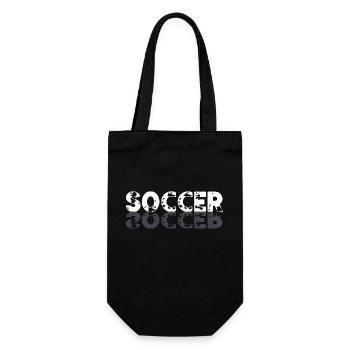 Soccer Fussball - Gift Bag for Bottles - black - Front