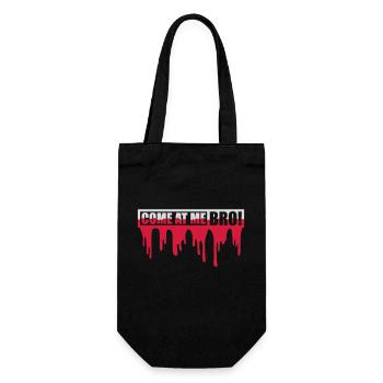 come at me bro - Geschenkbeutel für Flaschen - Schwarz - Vorne