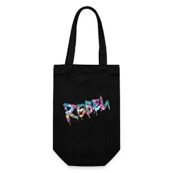 Rebel Rebels Lustige Retro Musik Hip Hop Rocknroll - Geschenkbeutel für Flaschen - Schwarz - Vorne