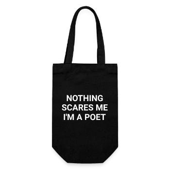 Nothing Scares Me I m A Poet - Gift Bag for Bottles - black - Front