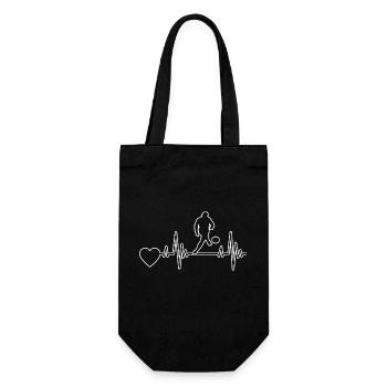 Football player Footballer Football Football coach - Gift Bag for Bottles - black - Front