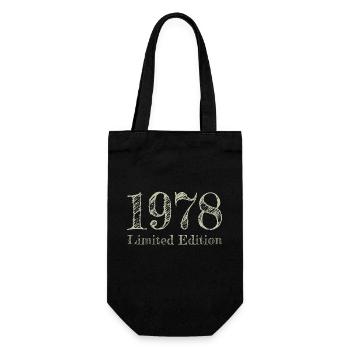 1978 - Geschenkbeutel für Flaschen - Schwarz - Vorne