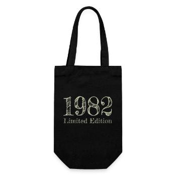 1982 - Geschenkbeutel für Flaschen - Schwarz - Vorne