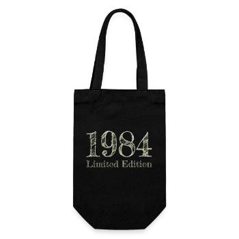 1984 - Geschenkbeutel für Flaschen - Schwarz - Vorne