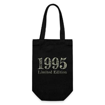 1995 - Geschenkbeutel für Flaschen - Schwarz - Vorne