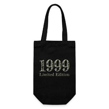 1999 - Geschenkbeutel für Flaschen - Schwarz - Vorne
