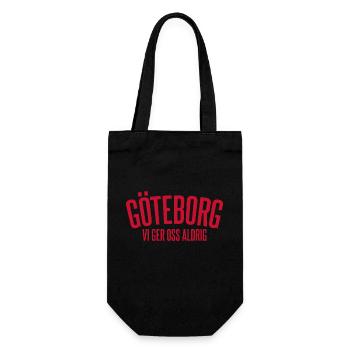 Göteborg Wir geben nie auf - Geschenkbeutel für Flaschen - Schwarz - Vorne