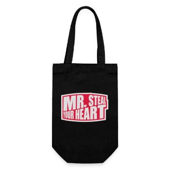 mr steal your heart - Gift Bag for Bottles - black - Front