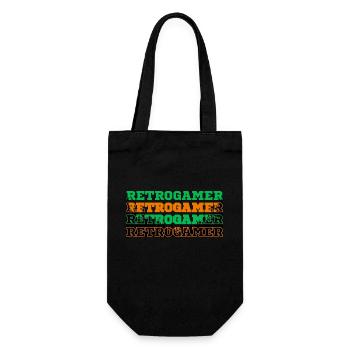 RETROGAMER - Geschenkbeutel für Flaschen - Schwarz - Vorne