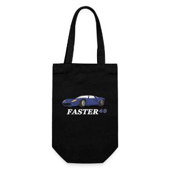 Racing car - Gift Bag for Bottles - black - Front