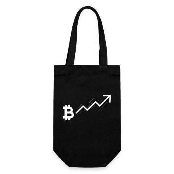 Bitcoin Trading Crypto Aktien - Geschenkbeutel für Flaschen - Schwarz - Vorne