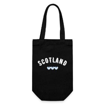 Schottland - Geschenkbeutel für Flaschen - Schwarz - Vorne