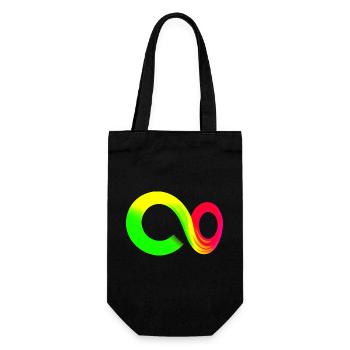 Rainbow Course Infinite Infinity Symbol - Gift Bag for Bottles - black - Front
