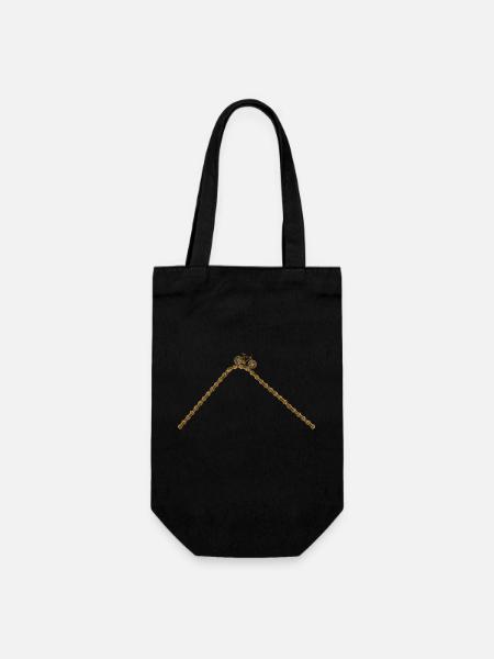 Conception de chaîne de vélo - Sac à bouteille - noir