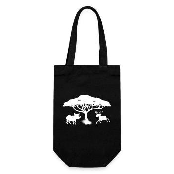 Safari Zoo Animal Safari Zoo - Gift Bag for Bottles - black - Front