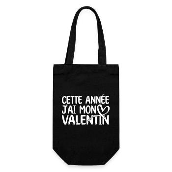 Copain Magnifique Humour Couple mon copain amour - Sac à bouteille - noir - Devant