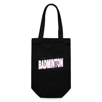 Badminton Badminton Sport Player Vintage Rétro - Sac à bouteille - noir - Devant