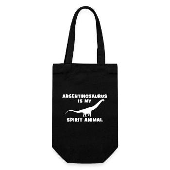 Argentinosaurus is my spirit animal - Gift Bag for Bottles - black - Front
