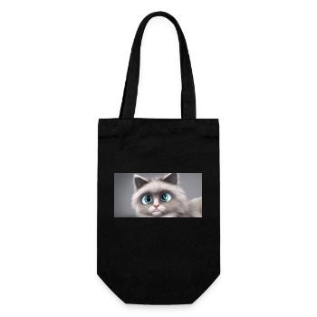 My sweet Cat - Geschenkbeutel für Flaschen - Schwarz - Vorne
