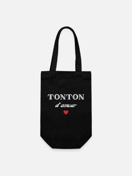 tonton d'amour - Sac à bouteille - noir