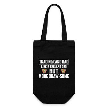 Trading Card Dad Like A Regular Dad TCG Father Col - Gift Bag for Bottles - black - Front