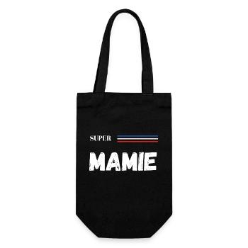 super mamie - t-shirt assorti - Sac à bouteille - noir - Devant