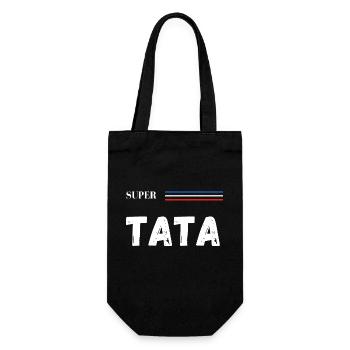 super tata - t-shirt assorti - Sac à bouteille - noir - Devant